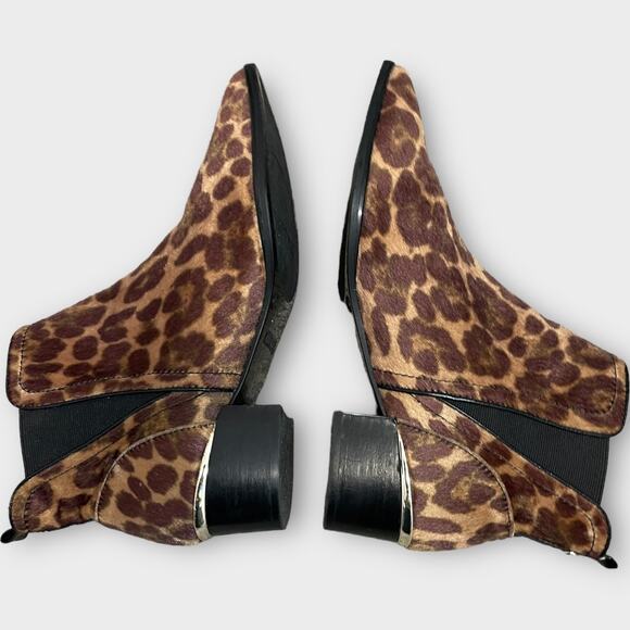 Nine West pointed toe chetah print ankle boot 8.5 - Picture 5 of 11